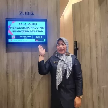 Kepala Sekolah Transformatif SMPN 4 Banyuasin III Ikuti Apre